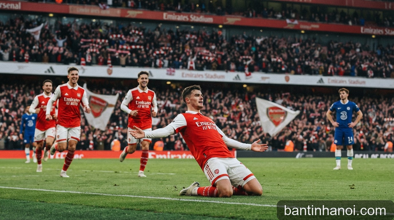 Arsenal khẳng định vị thế nhà vua: Bản lĩnh ngược dòng trước Chelsea tại Emirates
