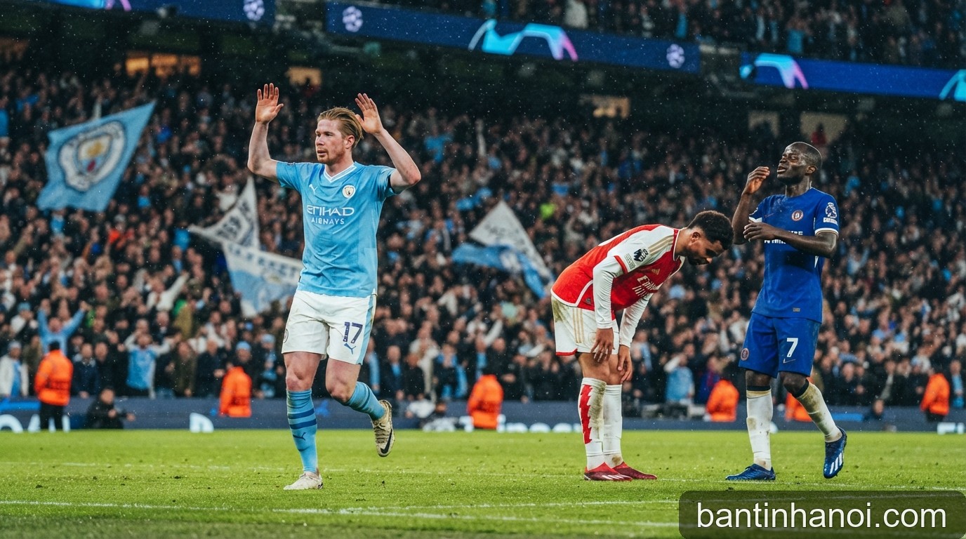 Ngoại hạng Anh 2026/27: Man City độc chiếm ngôi đầu, Arsenal và Chelsea đối mặt khủng hoảng niềm tin